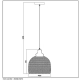 MESH - Lampa wisząca - Ø 28 cm - E27 - Black 43404/28/30 Lucide